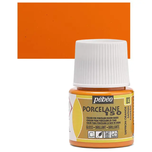 Pebeo Porcelaine 150 Σμάλτο - 03 Saffron Orange (S/T) - 45ml