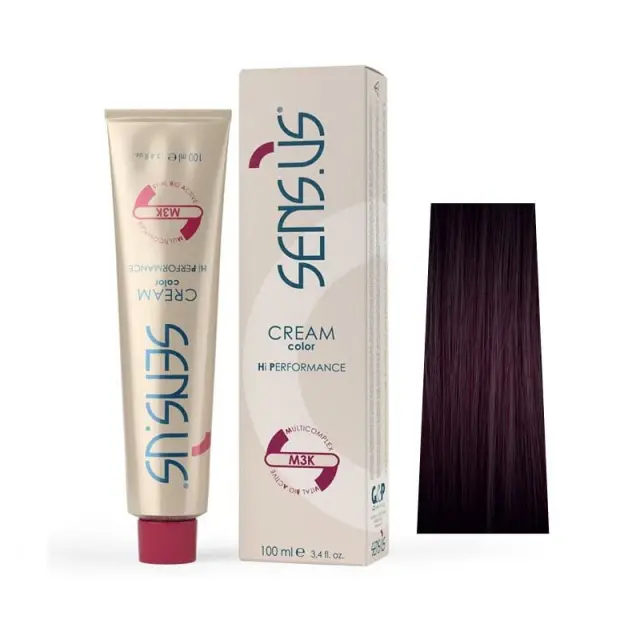 Sensus M3K Permanent Hair Color 5.75 Burgundy Red 100ml - (μόνιμη βαφή κόκκινο μπορντό)