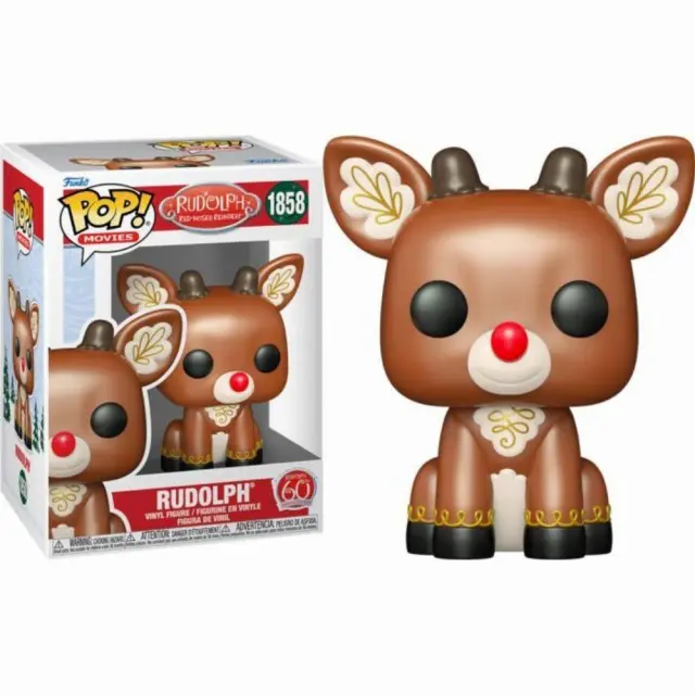 Funko POP! Movies: Rudolph Red-Nosed Reindeer - Rudolph (Sitting #1858 Vinyl Figure 2