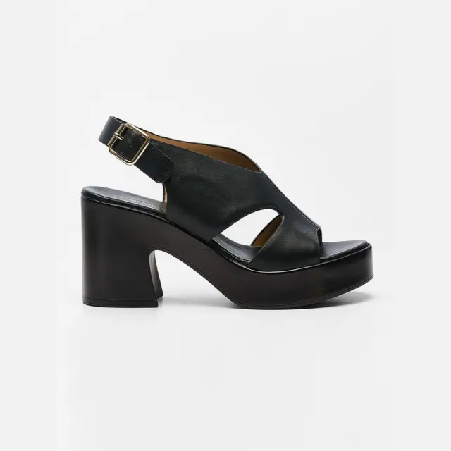 Comodissima Πέδιλα Γυναικείο δέρμα Μαύρο REP/57251 NERO