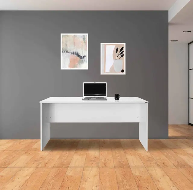 Γραφείο NMS-160-PP New York Λευκό High gloss 160x75x76cm 2