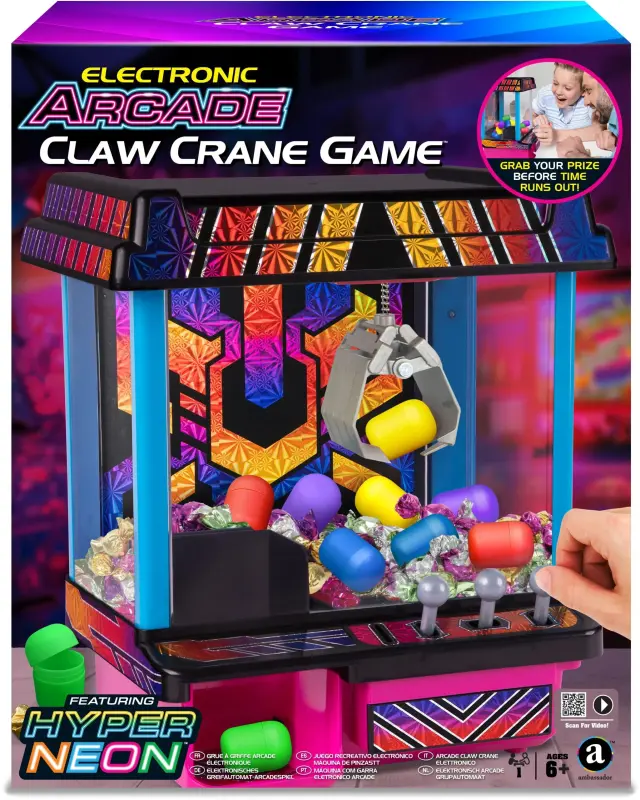 MAM Claw Crane Electronic Arcade Neon Series 2