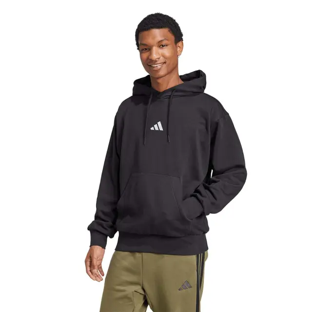 adidas Sportswear Men's Feelcozy Hoodie Μαύρο JE3807 (adidas Sportswear)