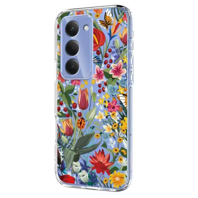 Flowers Pattern Θήκη για Redmi 15-Clear Lily OEM 2