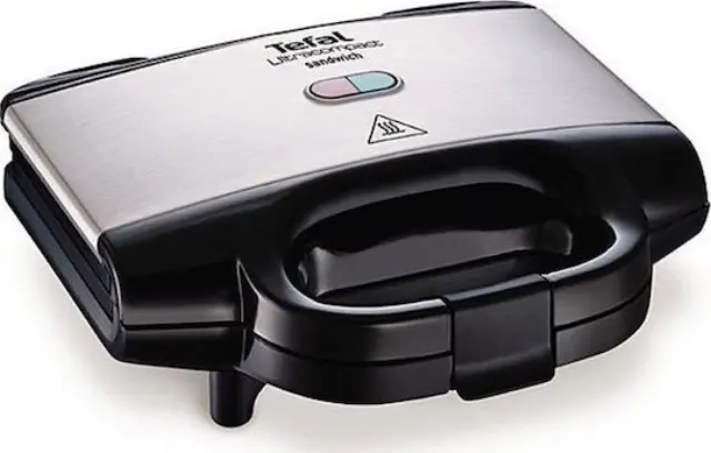 Tefal SM1572 ULTRACOMPACT SM157T Τοστιέρα για 2 Τοστ 700W Μαύρη 2