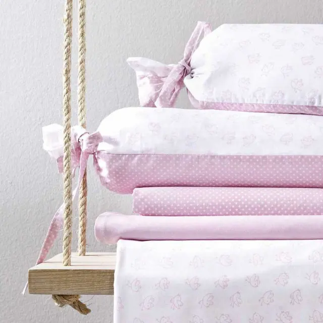 Σετ Σεντόνια 3x 115x180cm Birdies Pink Nima 2