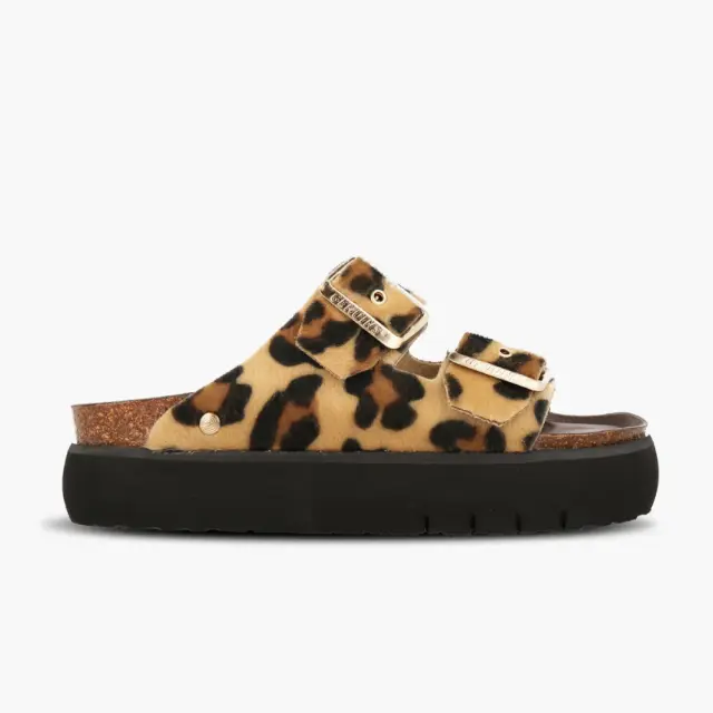 Genuins Πέδιλα Γυναικείο Vegan Peta Prints GEN/HONOLULU PLATFORM G106336 LEOPARD