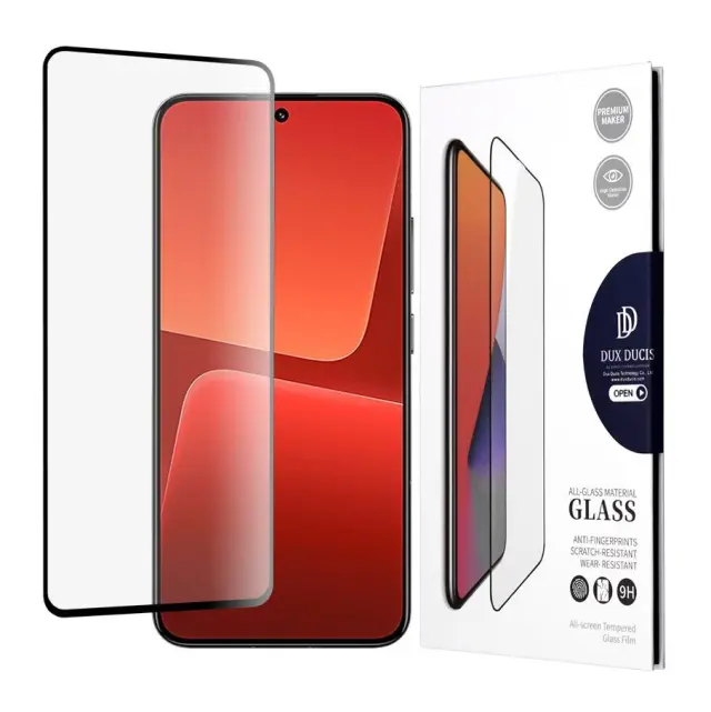 Dux Ducis® Full Face Tempered Glass- Αντιχαρακτικό Τζάμι Προστασίας για Xiaomi 13- Black