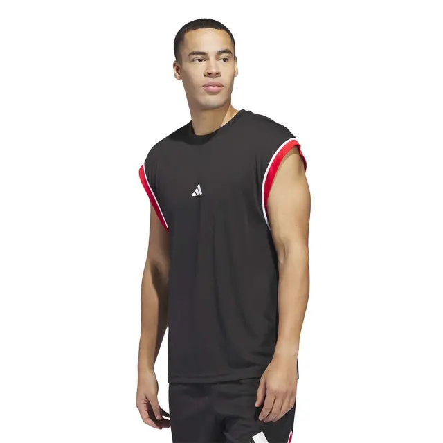 adidas Performance Men's Badge Of Sports Basketball All-World Tank Μαύρο - Κόκκινο JI7577 (adidas Performance)