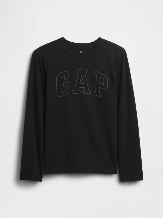 Παιδική Gap Logo Μπλούζα true black