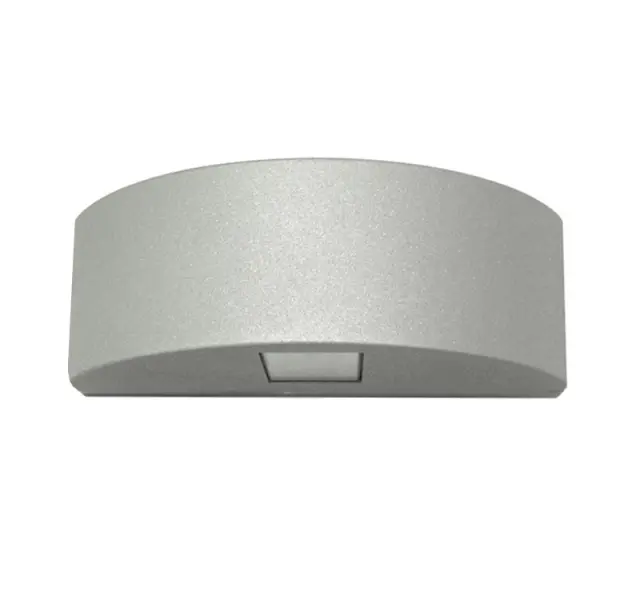 LED ΦΩΤ.ΜΟΝΟ ΗΜΙΚΥΚΛΙΟ ΕΠΙΤΟΙΧΟ ΑΛΟΥΜIN. 1.6W ΨΥΧΡΟ ΓΚΡΙ