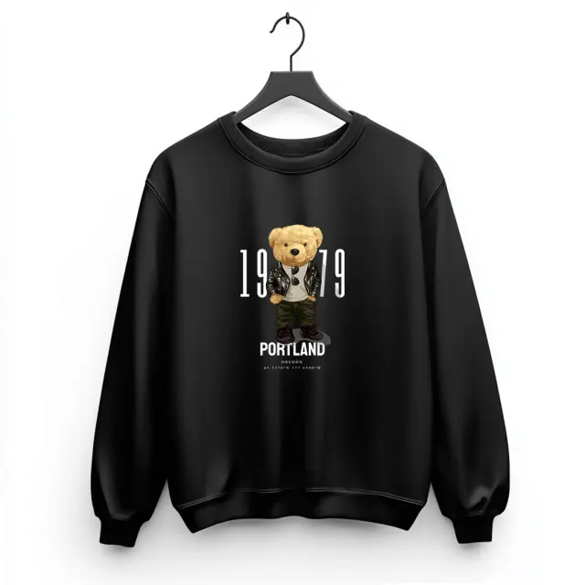 Φούτερ Noshame® Μαύρο με τύπωμα - 3025042 - XXL