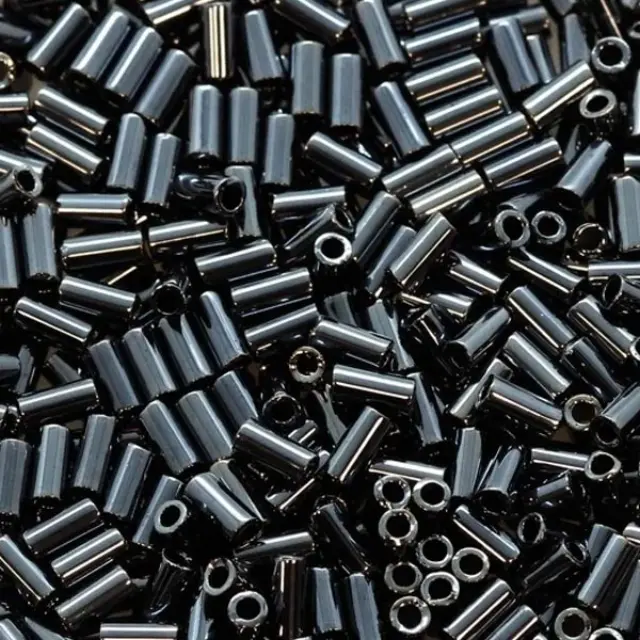 Χάντρα Miyuki Glass Bugles - 056 - Gunmetal 3mm - 10gr
