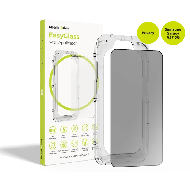 Mobile Origin EasyGlass Privacy with Applicator Samsung Galaxy A57 5G