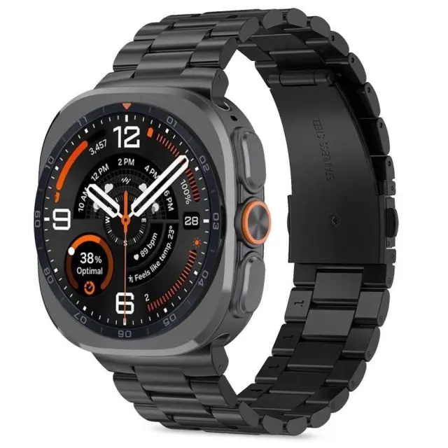 Tech-protect Stainless Samsung Galaxy Watch Ultra 1 / 2 2024-2026 (47 Mm) Black