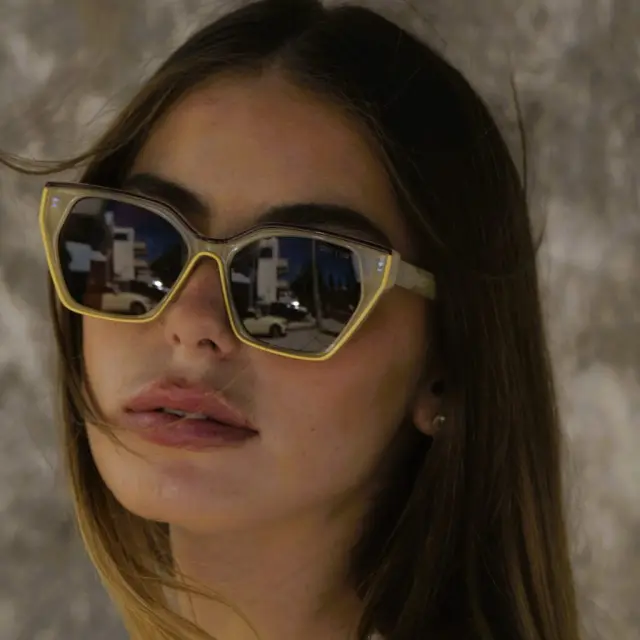 Ghetto Cat Eye Sunglasses Light Tea Frame For Women 2