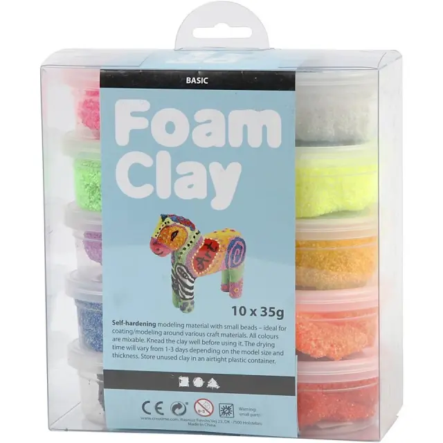 Foam Cla- Basic 10x35g 7893- Toys