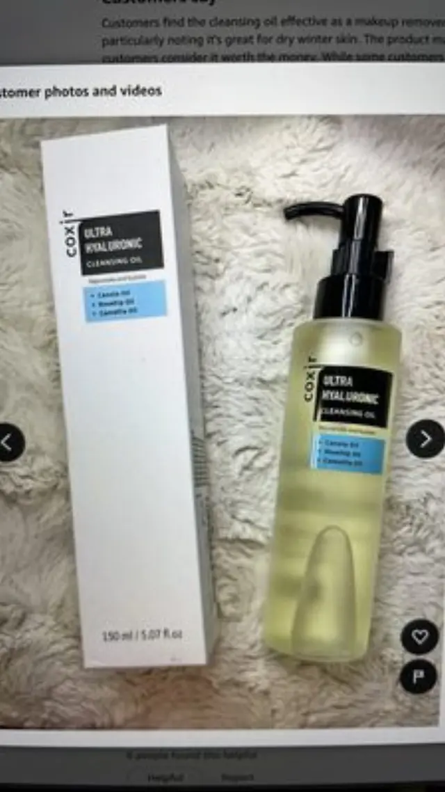 Coxir Ultra Hyaluronic Cleansing Oil - Make up + Blackhead Melting Remover 150ml