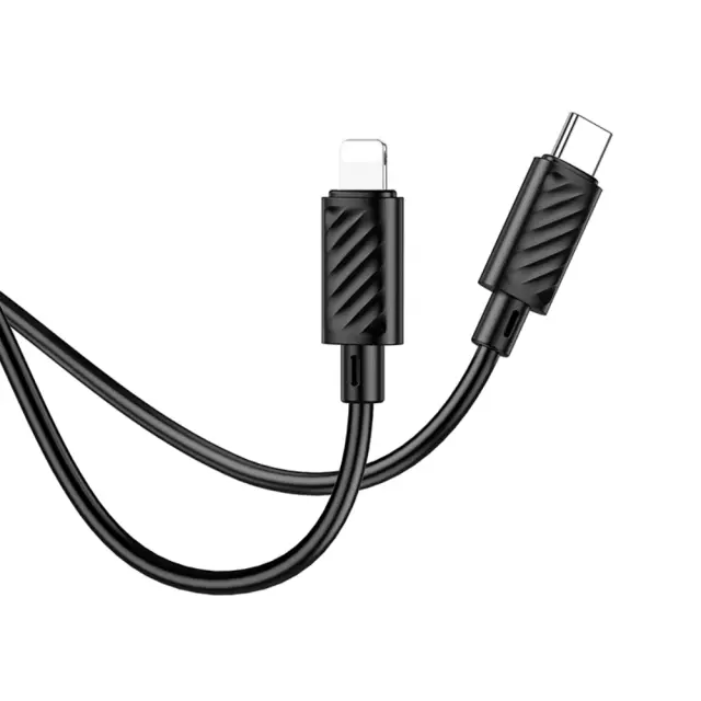 Καλώδιο Hoco X88 Gratified USB-C σε Lightning PD27W Μαύρο 2m 3
