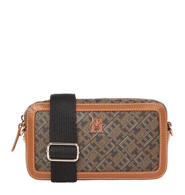 Τσάντακι TOMMY HILFIGER TH Monoplay Camera 16442 Καφέ