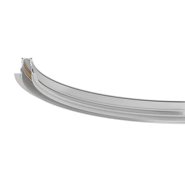 Eiva Led μαγνητική ράγα R50εκ λεπτή 48V DALI καμπυλωτή χωνευτή trimless λευκή Άσπρο