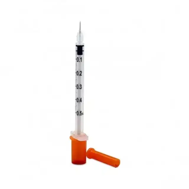 Σύριγγα Ινσουλίνης 0,5 ml (50U) με Σταθερή Βελόνα 30G, Serix (100 τεμ.) 3