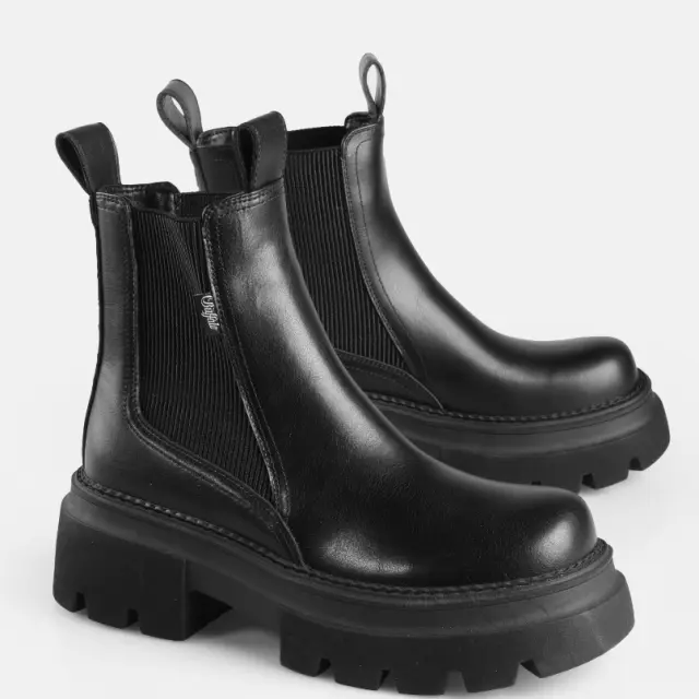 Γυναικεία Μποτάκια Buffalo Mave Chelsea BN1270155 Μαύρα Μαύρο - 37 2