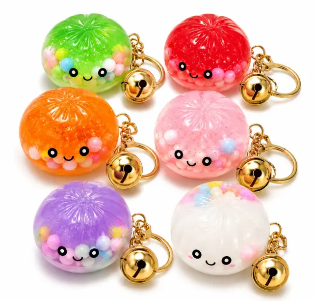 Taba World Rainbow Squishy Mini Dumpling Acrylic Πολύχρωμο Μπρελόκ 5,5cm