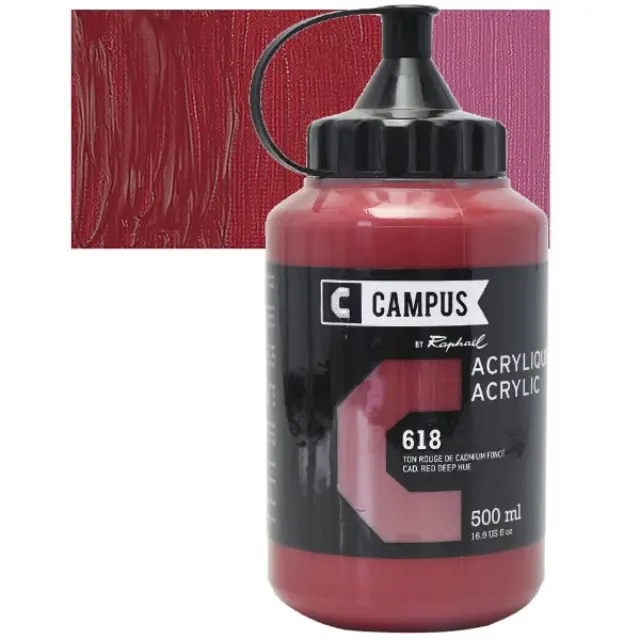 Ακρυλικό Raphael Campus - 618 Cadmium Red Deep Hue - 500ml
