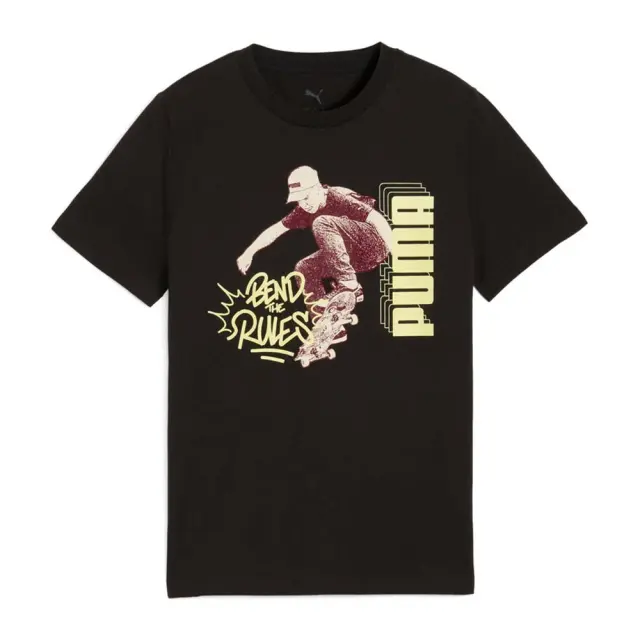 Puma Boy's Mid 90s Graphic Tee Μαύρο 688464-01 (Puma)