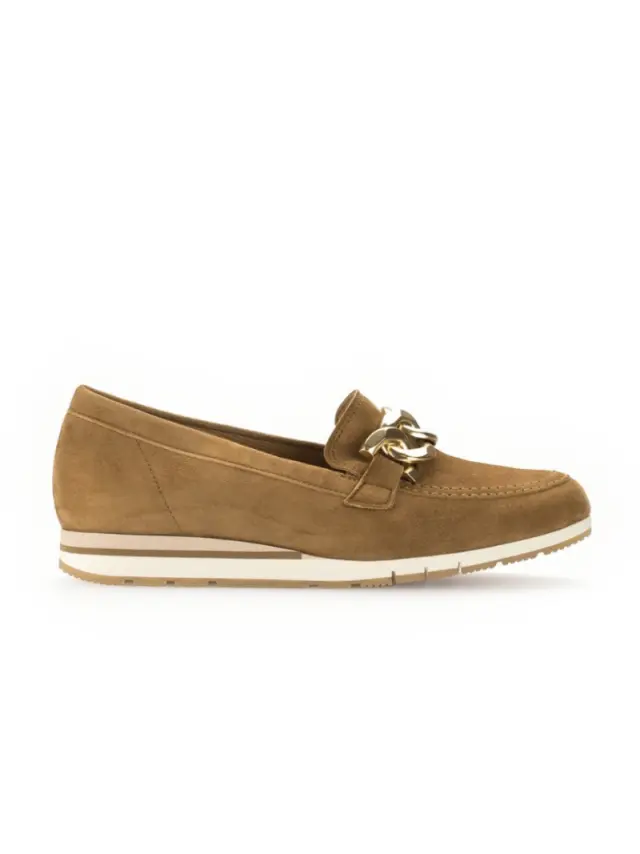 Gabor Μοκασίνια-Loafers Γυναικείο δέρμα Nubuck Καφέ GAB/52415 35-SATTEL 3