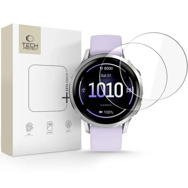 Tech-protect Hydro Flex+ 2-pack Garmin Venu 4 (41 Mm) Clear