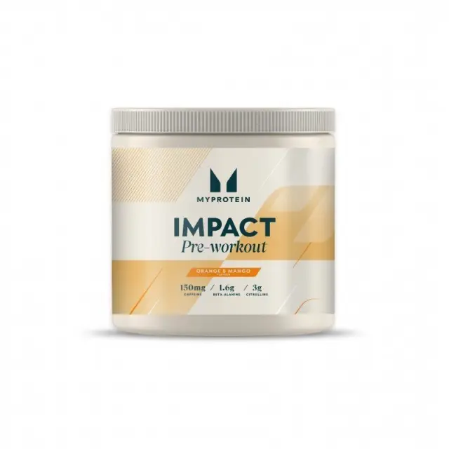 Protein Impact Pre-Workout Ισχυρό Προπονητικό Μείγμα με γεύση Μάνγκο-Passionfruit 150g