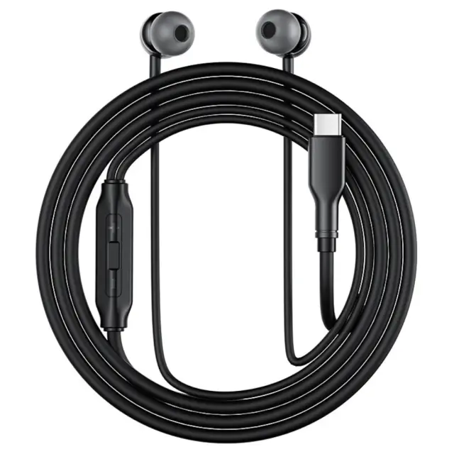 Hands Free Acefast L8 Earphones Stereo USB-C με Μικρόφωνο 1.2m Μαύρα Συμβατά με Όλες τις Συσκευές USB-C 3