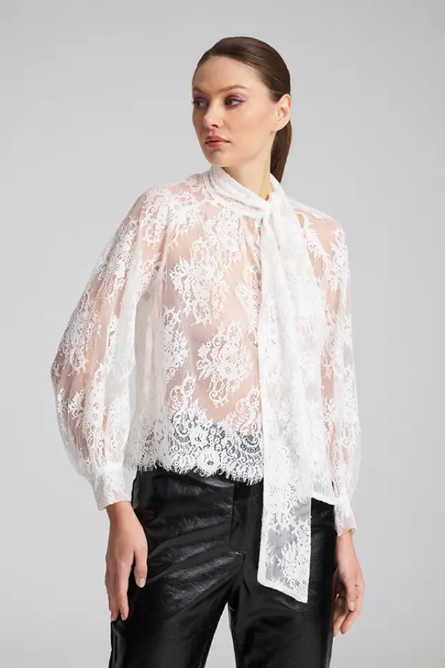Tereza Lace Blouse με Φιόγκο TEREZA BLOUSE - XS 2
