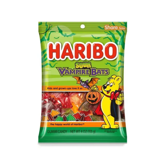 Haribo Sour Vampire Bats 113gr