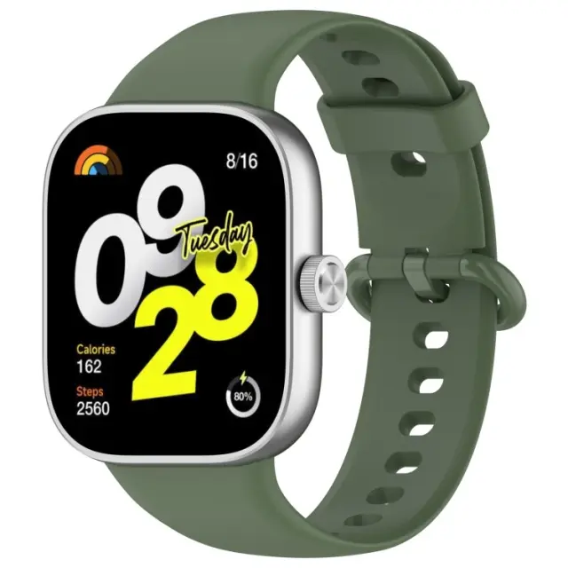 Colorful Buckle Λουράκι για Redmi Watch 4/ Redmi Watch 5 /Smart Band 8 Pro/9 Pro/10 Pro- Dark Green OEM
