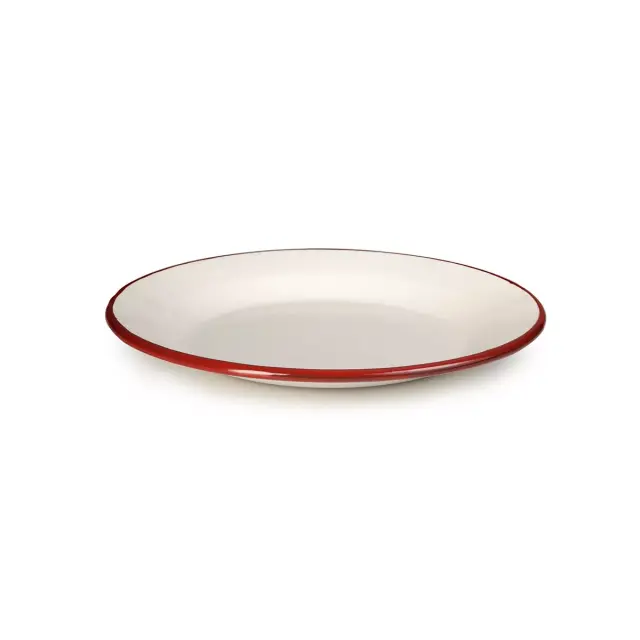 Εμαγιέ Πιάτο Ρηχό Vintage 20cm | Σειρά Bordeaux
