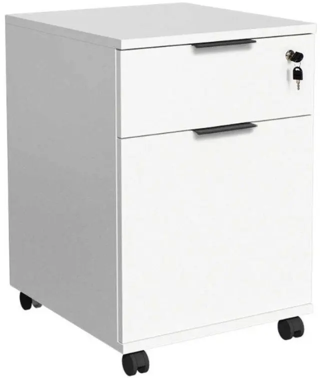 Συρταριέρα γραφείου RKM-311-DD Rio Λευκό 41x61x45cm