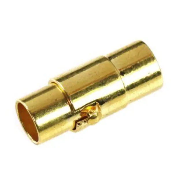 Μαγνητικό Κούμπωμα με Ασφάλεια 17x7mm εσ.5mm - Gold Color - 4τεμ