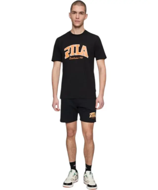Fila - Ανδρικό T-shirt Lanaken Regular Fit FAM0882-80010 Μαύρο - S 3