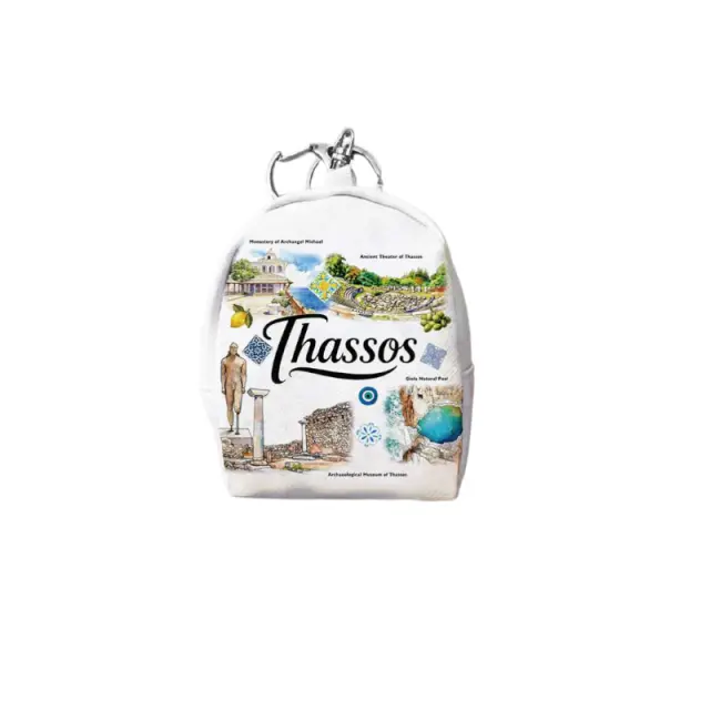 Πορτοφόλι Souvenir μπρελόκ mini - Σετ 10pcs - PVC - Thassos - 7*9*4.5cm - 871792