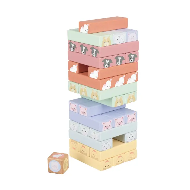 Πύργος Ισορροπίας Farmyard Orange Tree Toys (FSC®) 2