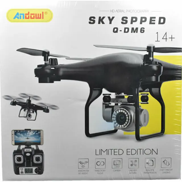 Andowl Sky Spped DM6 Drone 2.4 GHz με Κάμερα 720p και Χειριστήριο, Συμβατό με Smartphone Q-DM6 2