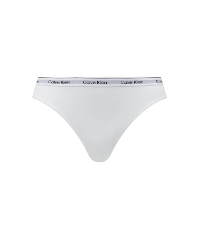 Calvin Klein - Γυναικείο Slip 3 Pack Icon Logo LV00QD5207-GG2 Μαύρο/Λευκό/Γαλάζιο 2