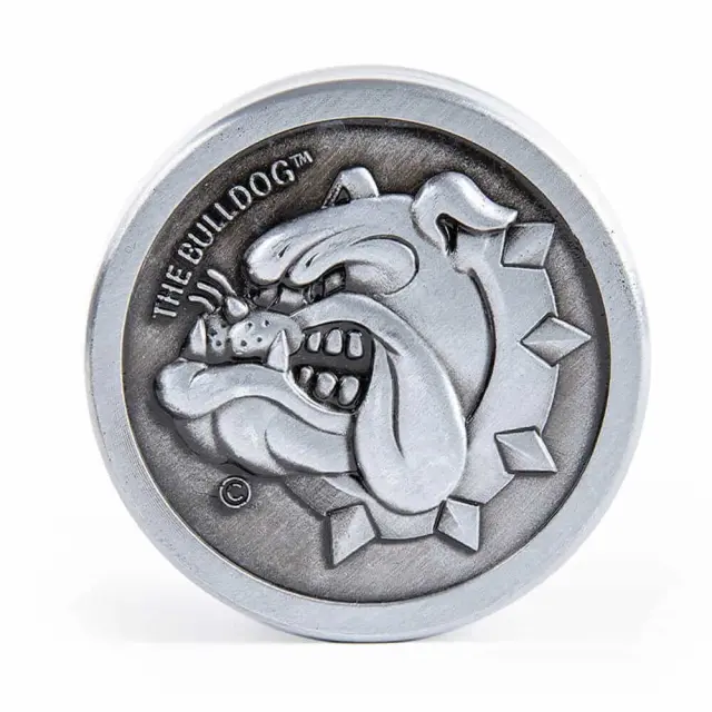 The Bulldog Original Silver Metal Grinder 3 Parts – 40mm