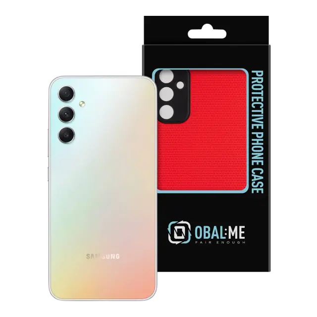 OBAL:ME NetShield Cover for Samsung Galaxy A34 5G Red 3