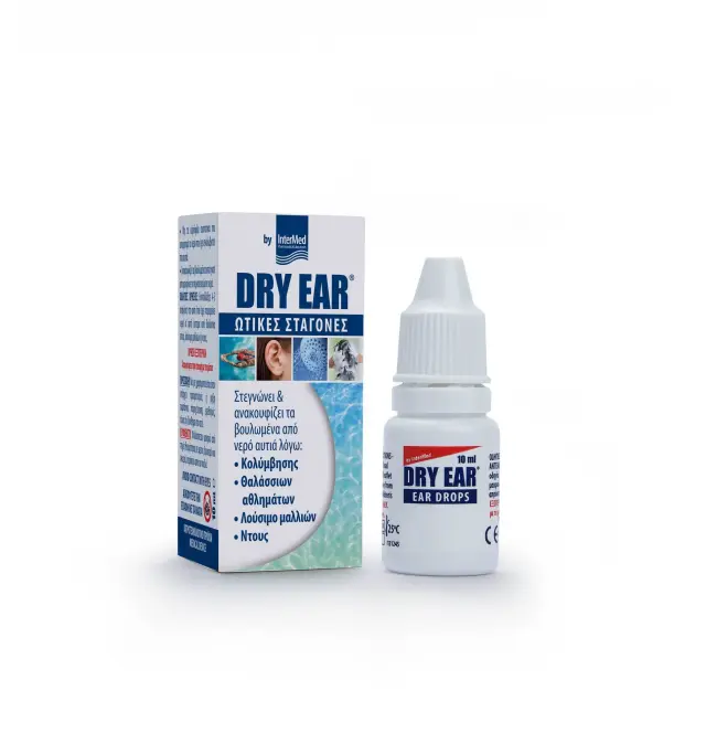 Intermed Dry Ear Ωτικές Σταγόνες για Ασφαλή Απομάκρυνση του Νερού από τον Έξω Ακουστικό Πόρο, 10ml