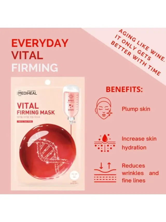 Mediheal Vital Firming Sheet Mask, Υφασμάτινη Συσφικτική Μάσκα Προσώπου 20ml 2