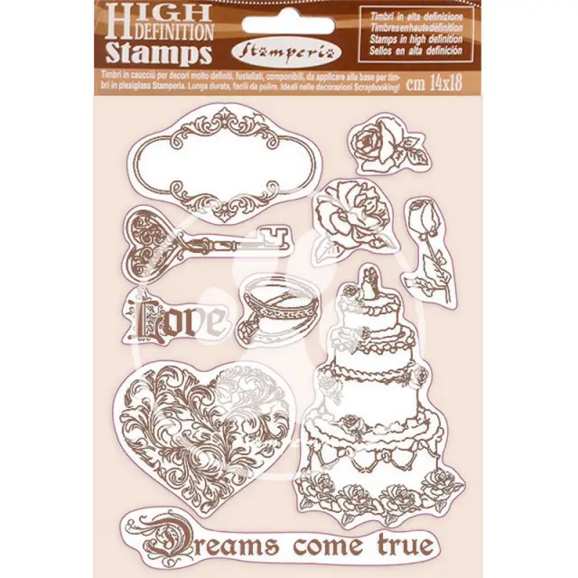 Σφραγίδα HD Stamperia 14x18 cm, Sleeping Beauty, Dreams come true
